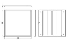 Светодиодная панель Эра SPO-1-40-6K-M-EM Б0065267