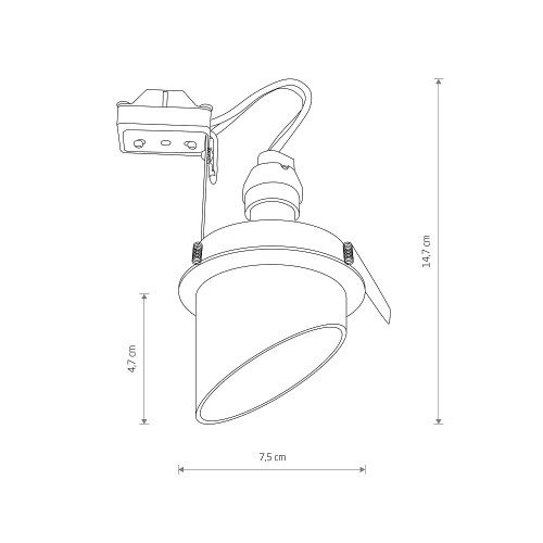 Встраиваемый светильник Nowodvorski Solta Black 10491