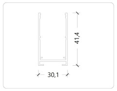 Шинопровод накладной AM Group AM541 3M WH SMART