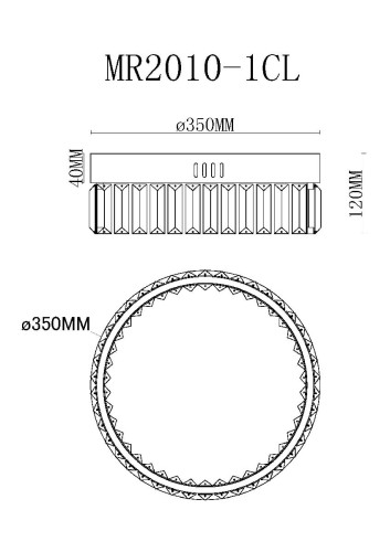 Потолочный светильник MyFar Irina MR2010-1CL