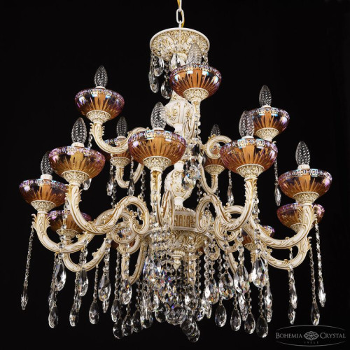 Подвесная люстра Bohemia Ivele Crystal AL79101/10+5/250/2D A WMG P Shampan/M-1G