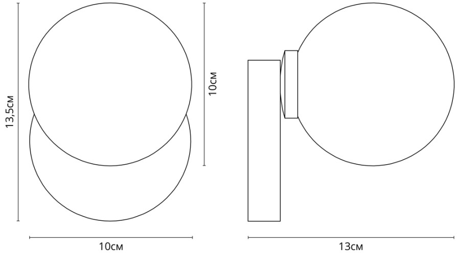 Бра Arte Lamp Bolla-piccolo A3989AP-1AB
