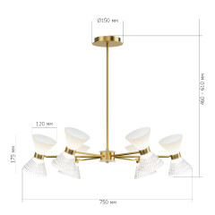 Люстра на штанге ST Luce Spirit SL2004.303.12