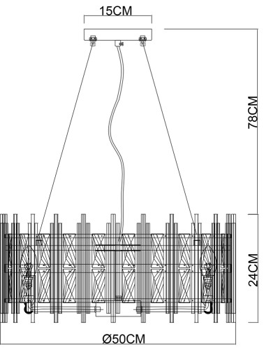 Подвесная люстра Arte Lamp Alruba A1043SP-6BK
