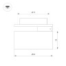 Встраиваемый спот Arlight LGD-POT-BUILT-R85-12W Warm3000 (BK, 100 deg, 230V) 045776