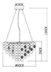 Подвесная люстра Arte Lamp Pipirima A4100LM-8CC