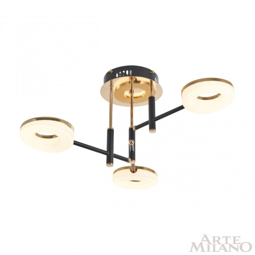 Потолочная люстра Arte Milano Ferrara 272999/3 BK/GD