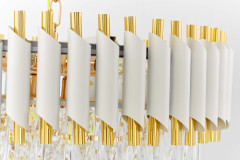 Подвесная люстра Lumina Deco Funneli LDP 6003-500 WT+F.GD