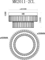 Потолочный светильник MyFar Irina MR2011-2CL