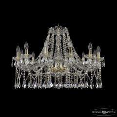 Подвесная люстра Bohemia Ivele Crystal 1413/12/300 G Leafs