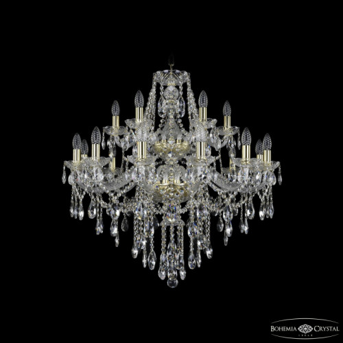 Подвесная люстра Bohemia Ivele Crystal 1415/12+6/300/2d G