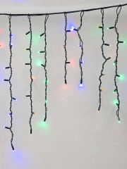 Уличная светодиодная гирлянда Uniel бахрома (UL-00003933) разноцветный ULD-B3010-200/TBK Multi IP67