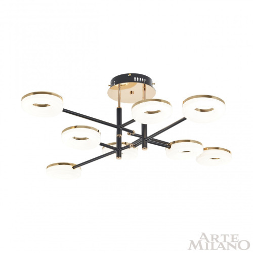 Потолочная светильник Arte Milano Ferrara 272999/8 BK/GD