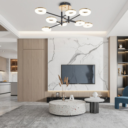 Потолочная светильник Arte Milano Ferrara 272999/8 BK/GD