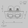 Встраиваемый светильник Maytoni Hidden DL045-02-10W3K-B