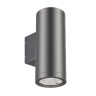 Уличный настенный светильник Arlight LGD-RAY-WALL-TWIN-R65-2x9W Warm3000 (GR, 23 deg, 230V) (IP65 Металл) 038154(1)