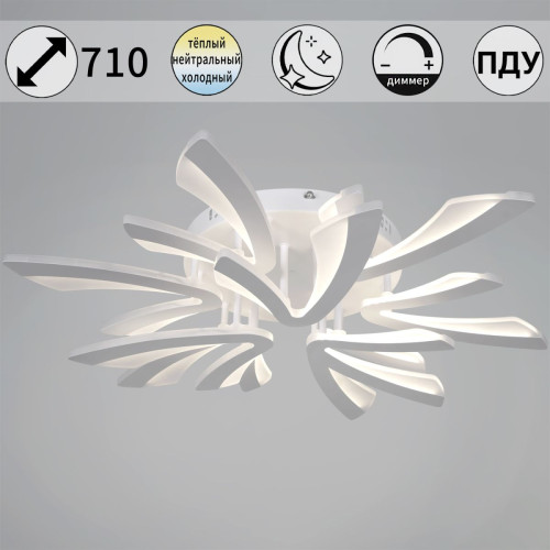 Потолочная люстра Reluce 59090-0.3-6+3 WH