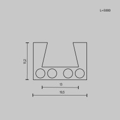 Шинопровод магнитный Maytoni Elasity TRX160-115B