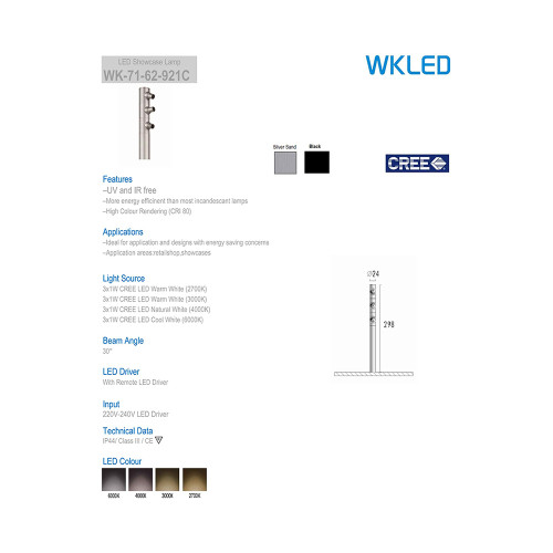 Уличный светильник Delight Collection 7162 71-62-921 cool white black