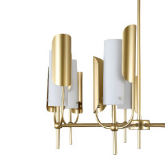 Люстра на штанге Indigo Impero 11048/7R Gold V000503