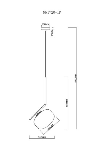 Подвесной светильник MyFar Single MR1720-1P