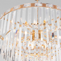 Подвесная люстра Eurosvet Elegante 10130/10 золото/прозрачный хрусталь Strotskis Smart a060643