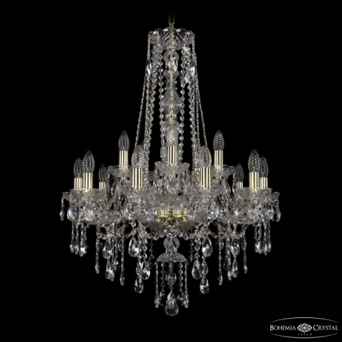 Подвесная люстра Bohemia Ivele Crystal 1415/10+5/220/h-86 G