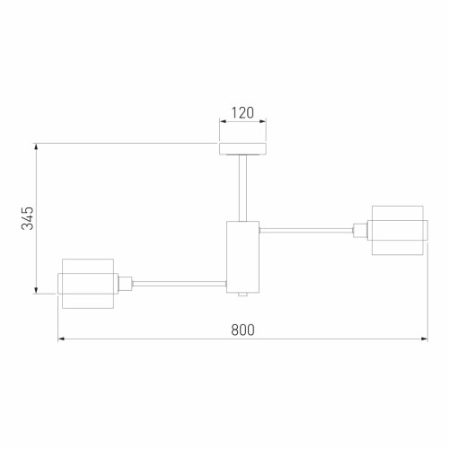 Потолочная люстра Eurosvet Arcada 70127/8 черный