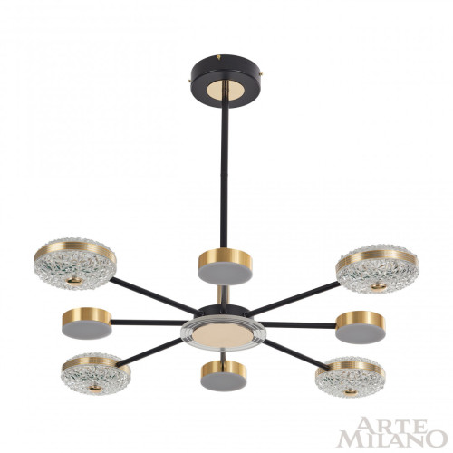 Люстра на штанге Arte Milano 272069/8 BK/GD