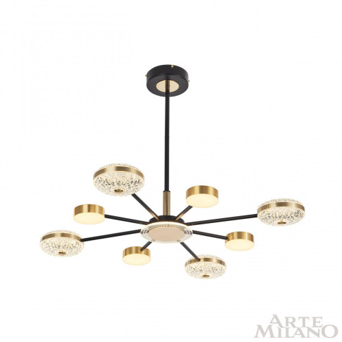Люстра на штанге Arte Milano 272069/8 BK/GD