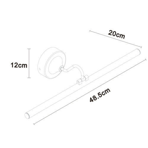 Подсветка для зеркал Arte Lamp Sol A7908AP-1BK