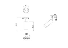 Трековый светильник Maytoni Technical Focus LED TR019-2-7W3K-W