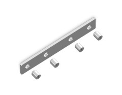 Соединитель прямой Ambrella Light для корпуса в натяжной потолок (4шт) GL1071
