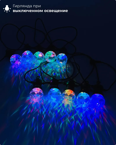 Светодиодная гирлянда Призма Laitcom (LTC) BLL10P-11-1M