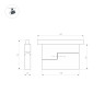 Трековый светильник Arlight Mag-Orient-Flat-Fold-S195-6W Warm3000 034659(1)