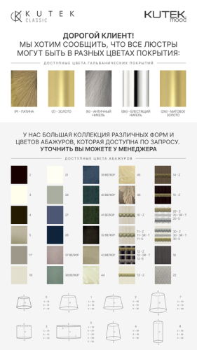 Торшер Kutek San Marino Shade SAN-LS-1(Z)CR