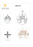 Люстра на штанге Myfar Gabriel MR2430-8P