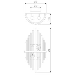 Настенный светильник Bogates Allure 356/2