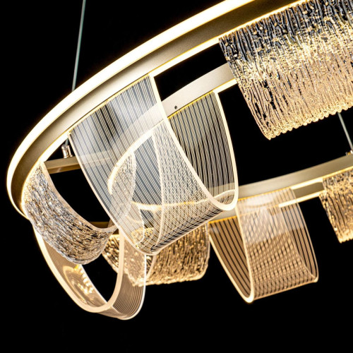 Подвесная люстра LED4U L7706-800 GD