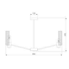 Люстра на штанге Eurosvet Grino 70139/8 никель