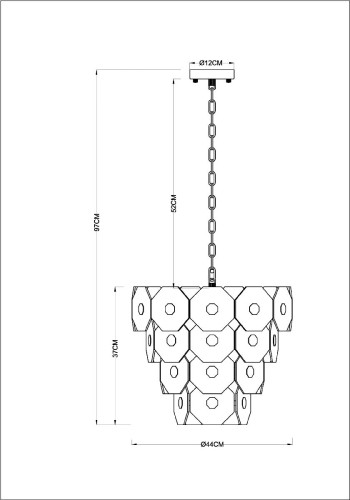 Подвесная люстра Arte Lamp Lambrusco A4069LM-7AB