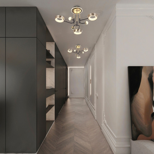 Потолочная люстра Arte Milano Ferrara 273210/6 BK/GD