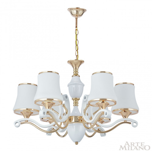 Подвесная люстра Arte Milano Florentia-3987 303987/6 Wh/Gd