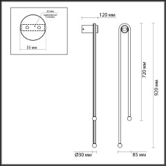 Настенный светильник Odeon Light Memfi 6633/18WL