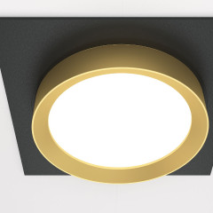 Встраиваемый светильник Maytoni Technical Hoop DL086-GX53-SQ-BG