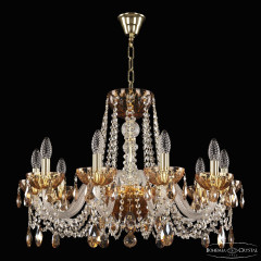 Подвесная люстра Bohemia Ivele Crystal 5402/10/240 G Amber/M-1H K721