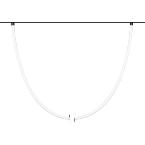 Трековый магнитный светильник Arlight MAG-ORIENT-TUBE-ELASTIC-R25-L5000-70W Warm3000 (BK, 360 deg, 48V, DALI) 044341