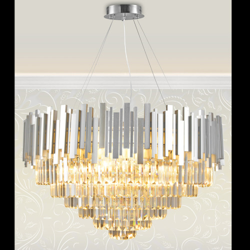 Подвесная люстра Natali Kovaltseva VERTIGO 81440/12C SILVER