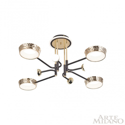 Потолочная люстра Arte Milano Ferrara 273210/8 BK/GD
