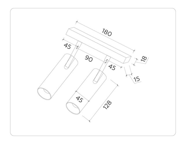 Трековый магнитный светильник Ambrella Light Track System GL3901